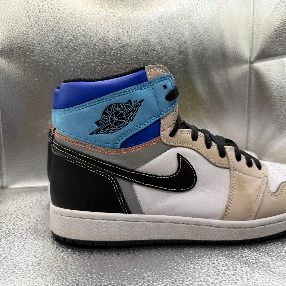 Size 10.5 Air Jordan 1 Prototype Retro High‎ OG Blue Mens Sneakers DC6515-100